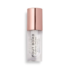 Revolution Beauty, Pout Bomb Plumping Lip Gloss, High-Shine for Glossy, Fuller & Plump Lips with Hyaluronic Acid & Peptides, Vegan & Cruelty-Free