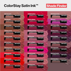 Revlon ColorStay Satin Ink Liquid Lipstick, Longwear Rich Lip Colors, Formulated with Black Currant Seed Oil, 023 Up All Night