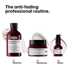 L'Oréal Professionnel Vitamino Color Spectrum Sulphate Free Shampoo, For Coloured Hair, With Ferulic Acid + Citric Acid, Shine, Lock in Day 1 Colour Vibrancy for 100 Days