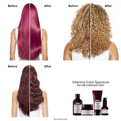 L'Oréal Professionnel Vitamino Color Spectrum Sulphate Free Shampoo, For Coloured Hair, With Ferulic Acid + Citric Acid, Shine, Lock in Day 1 Colour Vibrancy for 100 Days
