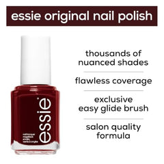 essie Original Nail Polish, 50 bordeaux, Dark Red Nail Polish, 13.5 ml
