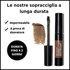 Revlon ColorStay Brow Fiber Filler, Longwearing & Volumising Waterproof Eyebrow Gel, 306 Clear