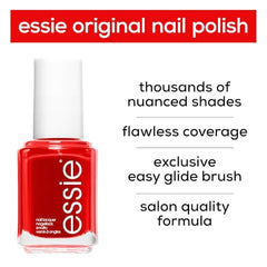 essie Original Nail Polish, 50 bordeaux, Dark Red Nail Polish, 13.5 ml