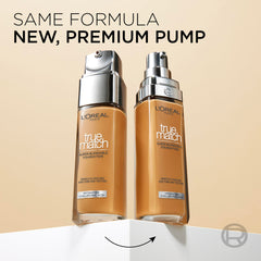 L'Oréal Paris Foundation for Face, Skincare Infused with Hyaluronic Acid, True Match Hydrating Liquid Foundation for All Skin Tones, SPF 16, 0.5C Porcelain Rose, 30 ml