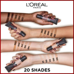 L'Oreal Paris Cover Liquid Foundation, With 4% Niacinamide, Long Lasting, Natural Finish, Available in 20 Shades, SPF 25, Infallible 32H Matte Cover, Shade 135, 30ml
