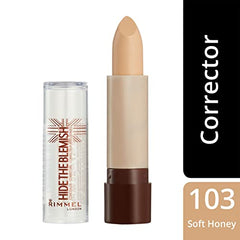 Rimmel London Hide The Blemish Concealer, Soft Honey, 4.5 g