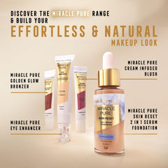 Max Factor Miracle Pure Golden Glow Bronzer Medium To Deep 002 15ml