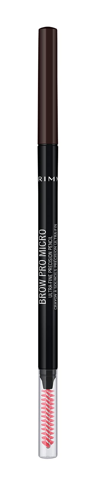 Rimmel Brow Pro Micro Dark Brown 003 Brown Eyebrow Cosmetic Defining & Filling Solid With Long Lasting Claim Eye Cosmetic Waterproof Pencil X1 X1 Standard Female Eyebrow 1 Mu