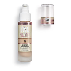 Revolution Beauty London IRL Filter, Longwear Foundation, Medium to Full Coverage, Matte Finish, 16 Hour Wear, F6.5, Light/Medium Skin tones, 23ml