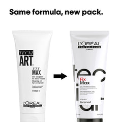 L'Oréal Professionnel Tecni.ART Fix Max Styling Gel, Adds High Shine Finish, No Residue, 200ml