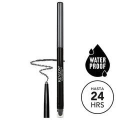 Revlon ColorStay Pencil Eyeliner with Built-in Sharpener, Waterproof, Smudgeproof, Longwearing Eye Makeup with Ultra-Fine Tip, Charcoal (204)