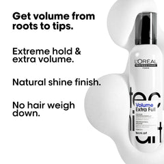 L'Oréal Professionnel Tecni.ART Volumiser Hair Mousse, Volumiser Spray, Adds Volume and Hold To Fine Hair, 250ml