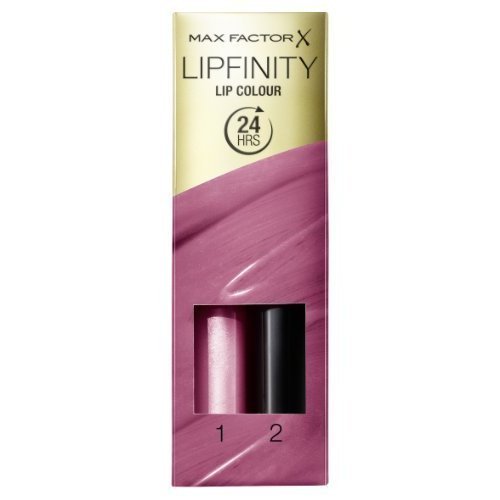 Max Factor Lipfinity Lip Colour Just Bewitching 146 – Kussechter Lippenstift mit 24h Halt ohne auszutrocknen, mit intensiver Farbabgabe, präzisem Applikator & intensiv pflegendem Gloss-Top Coat