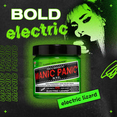 Manic Panic Electric Lizard Classic Creme, Vegan, Cruelty Free, Green Semi Permanent Hair Dye 118ml