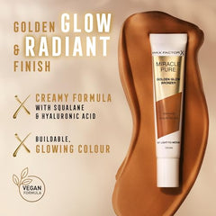 Max Factor Miracle Pure Golden Glow Bronzer Medium To Deep 002 15ml