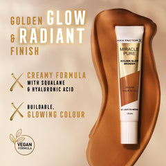 Max Factor Miracle Pure Golden Glow Bronzer Medium To Deep 002 15ml