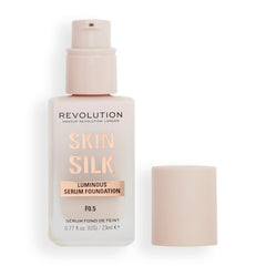 Makeup Revolution, Skin Silk Serum Foundation, Light to Medium Coverage, Contains Hyaluronic Acid