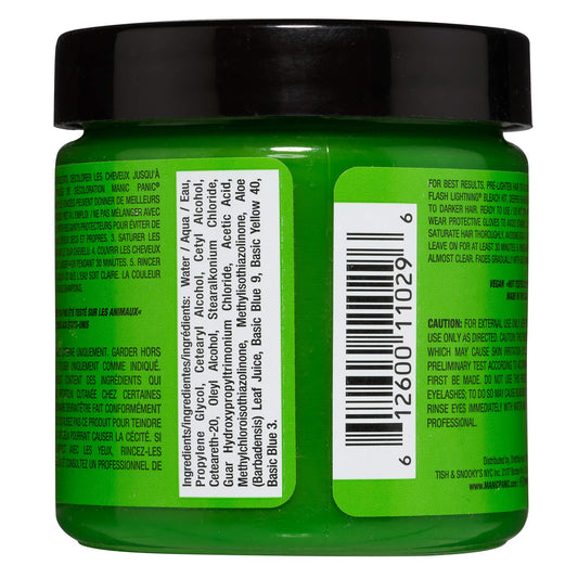 Manic Panic Electric Lizard Classic Creme, Vegan, Cruelty Free, Green Semi Permanent Hair Dye 118ml