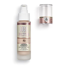 Revolution Beauty London IRL Filter, Longwear Foundation, Medium to Full Coverage, Matte Finish, 16 Hour Wear, F6.5, Light/Medium Skin tones, 23ml