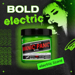 Manic Panic Electric Lizard Classic Creme, Vegan, Cruelty Free, Green Semi Permanent Hair Dye 118ml