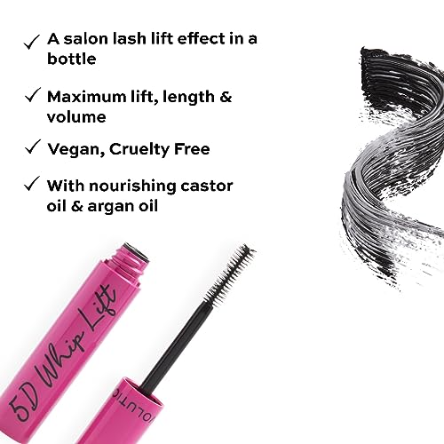 Makeup Revolution, 5D Lash Whip Mascara, Lash Lifting & Long Lasting Wear, Suitable For All, Ultra Black Formula, 12ml