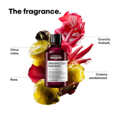 L'Oréal Professionnel Vitamino Color Spectrum Sulphate Free Shampoo, For Coloured Hair, With Ferulic Acid + Citric Acid, Shine, Lock in Day 1 Colour Vibrancy for 100 Days