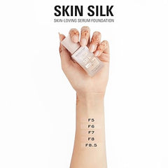 Makeup Revolution, Skin Silk Serum Foundation, Light to Medium Coverage, Contains Hyaluronic Acid
