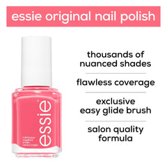 Essie Nail Polish 268 Sunday Funday, Tangerine Coral Pink Orange Colour, Original High Shine and High Coverage Nail Polish 13.5 ml