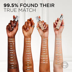 L'Oréal Paris Foundation for Face, Skincare Infused with Hyaluronic Acid, True Match Hydrating Liquid Foundation for All Skin Tones, SPF 16, 0.5C Porcelain Rose, 30 ml