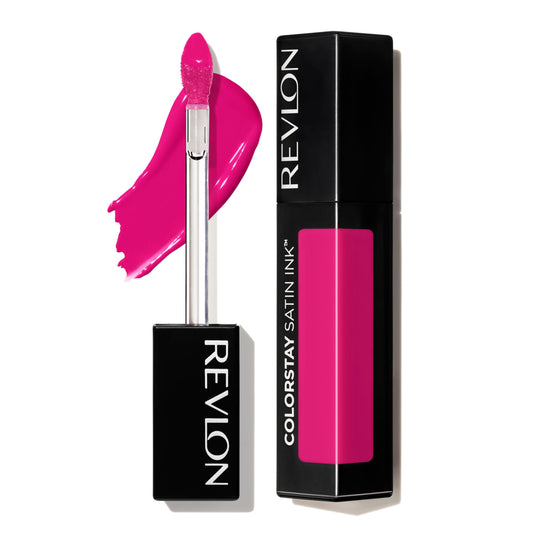 Revlon ColorStay Satin Ink Liquid Lipstick, Longwear Rich Lip Colors, Formulated with Black Currant Seed Oil, 023 Up All Night