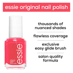 Essie Nail Polish 268 Sunday Funday, Tangerine Coral Pink Orange Colour, Original High Shine and High Coverage Nail Polish 13.5 ml