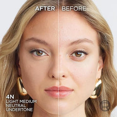 L'Oreal Paris True Match Liquid Foundation, Skincare Infused with Hyaluronic Acid, SPF 17, Available in 40 Shades