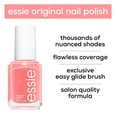 Essie Nail Polish 268 Sunday Funday, Tangerine Coral Pink Orange Colour, Original High Shine and High Coverage Nail Polish 13.5 ml