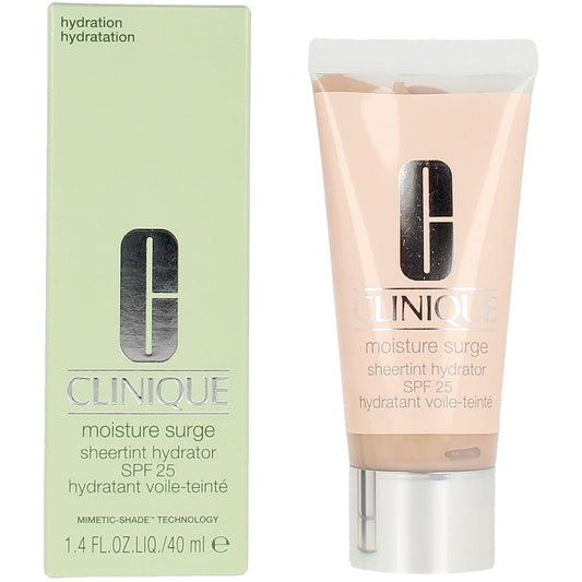 Clinique Moisture Surge Sheertint Hydrator SPF 25 | Hydrating Tinted Moisturiser Broad Spectrum SPF 25 With Hyaluronic Acid + Aloe Water | Sheer Coverage, Natural Finish, Oil-Free