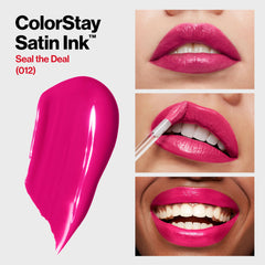 Revlon ColorStay Satin Ink Liquid Lipstick, Longwear Rich Lip Colors, Formulated with Black Currant Seed Oil, 023 Up All Night