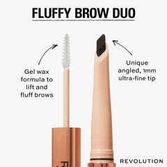 Makeup Revolution, Fluffy Brow Filter Duo