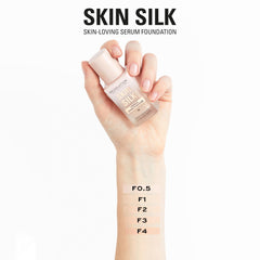 Makeup Revolution, Skin Silk Serum Foundation, Light to Medium Coverage, Contains Hyaluronic Acid