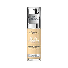 L'Oreal Paris True Match Liquid Foundation, Skincare Infused with Hyaluronic Acid, SPF 17, Available in 40 Shades