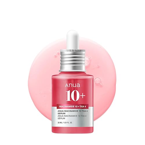 ANUA 10% Niacinamide+ 4% TXA Serum, Ceramide, Hyaluronic Acid, Tranexamic Acid, Vitamin B12 Natural color, Korean Glass Skin, Fragrance-Free, Dark Spot Serum, Korean Skincare, 30ml /1.01 fl.oz.