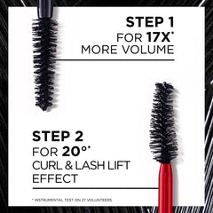 L'Oréal Paris Mascara, Salon Lash Lift, With Pro-Keratin, Long-lasting, No Clumping or Smudging, Pro XXL Lift, Black