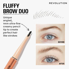 Makeup Revolution, Fluffy Brow Filter Duo