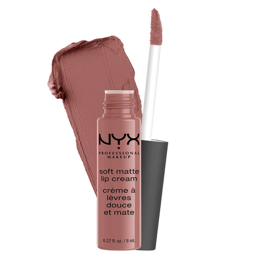NYX Professional Makeup Soft Matte Lip Cream, Creamy and Matte Finish, Highly Pigmented Colour, Long Lasting, Vegan Formula