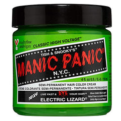 Manic Panic Electric Lizard Classic Creme, Vegan, Cruelty Free, Green Semi Permanent Hair Dye 118ml